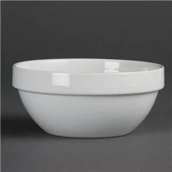 Image of Olympia Whiteware Cereal Bowls 145mm 540ml (12 Pack)
