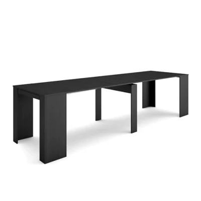 Image of Skraut Home Extendable Console table Folding Dining 300 For 14 diners Modern Style Black