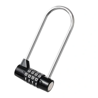 Image of Qrity Cabinet Locks, Refrigerator Lock, 4 Digit Combination Padlock, Lengthened Beam Locker, Wardrobe Lock Gym Locker