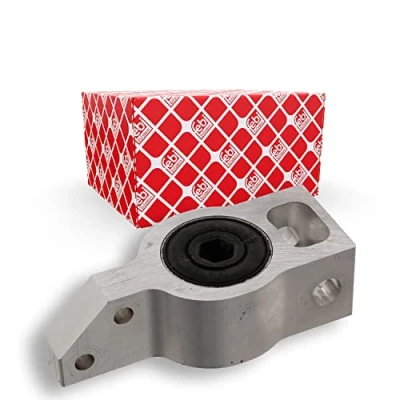 Image of 8J0199231 Arm Bushes FEBI BILSTEIN 34839 with holder Front Axle Left, Lower, Rear, Right Aluminium Rubber Metal Mount AUDI: TT Coupe