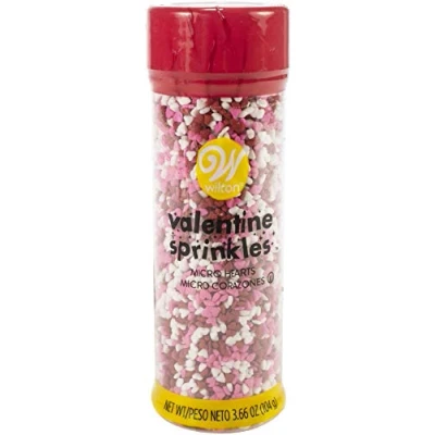 Image of Food Items Sprinkle Mix RD/PK/WHTE, Red, Pink &amp; White Micro Hearts, One Size