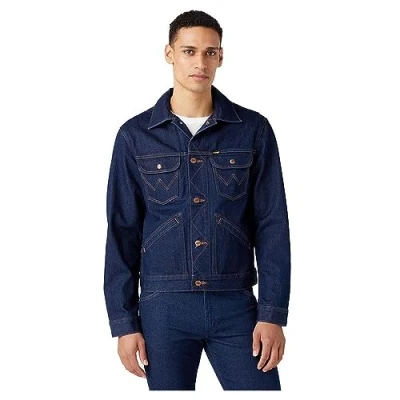 Image of Wrangler MJ Denim jacket, Men&#039;s, Size: Large, Rinse