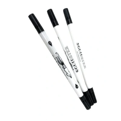 Image of INKgrafiX® IG58928 Sterile Skin Marker Black Squidster Tattoo Piercing Pen