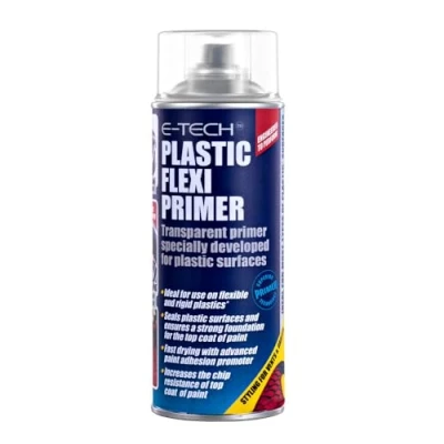 Image of E TECH ER00110 Plastic Transparent Flexi Primer Spray Paint 400ml
