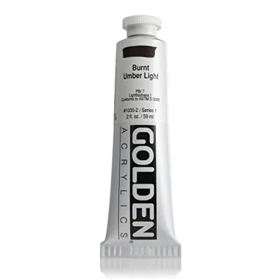 Image of Golden Acrylic 2 Oz Burnt Umber Light