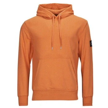Image of Calvin Klein Jeans Men Hoodie Badge , Orange (Burnt Clay), S