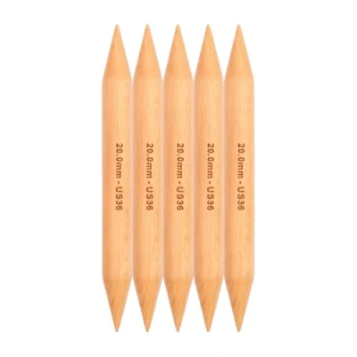 Image of KnitPro Jumbo Birch double point. needles 20cm 20.0mm 3pcs