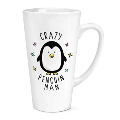 Image of Crazy Penguin Man 17oz Large Latte Mug Cup