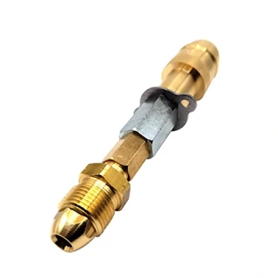 Image of LPG GPL Euronozzle UK Propane Gas Bottle Tank Filler Adapter Swivel with None Return Valve