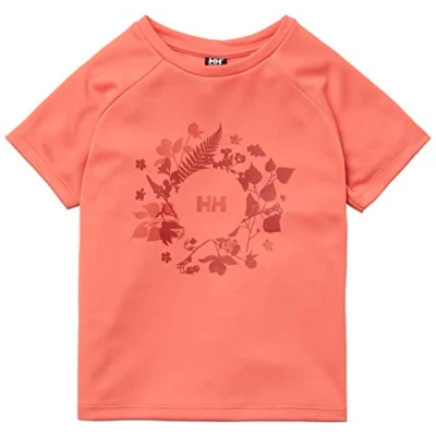 Image of Helly Hansen Unisex Kids K Marka T Shirt, Peach Echo, 6 Years UK