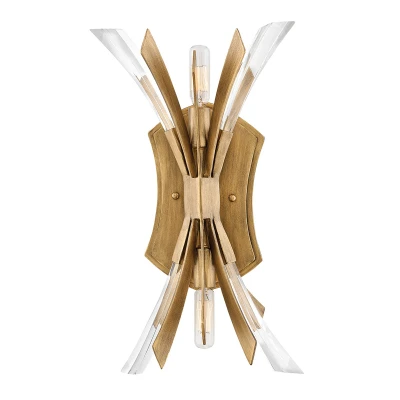 Image of Hinkley Fredrick Ramond Vida 2 Light Wall Burnished Gold
