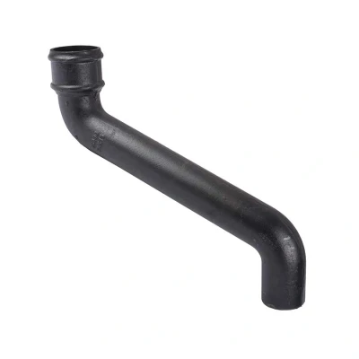 Image of Saint Gobain Classical Cast Iron Downpipe 380mm Offset 75mm Black Pam Building Products