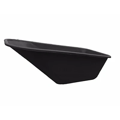 Image of KetoPlastics WHEEL BARROW BLACK REPLACEMENT PLASTIC BODY 110 LITRE/NO HOLES MADE IN UK