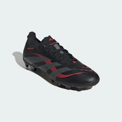 Image of adidas Performance Predator League Multiground Moulded stud football boots, Men&#039;s, Size: 10, Core black/grey four/lucid red Synthetics