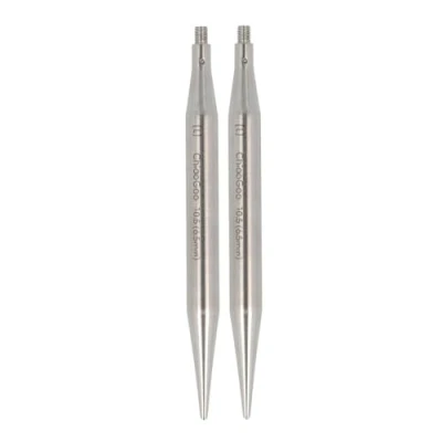 Image of ChiaoGoo Twist Lace Stainless Steel (8cm, 6.5mm) Interchangeable Knitting Needle Tips 2 Pieces
