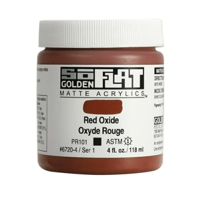 Image of Golden : SoFlat Matte Acrylic Paint 118ml Red Oxide