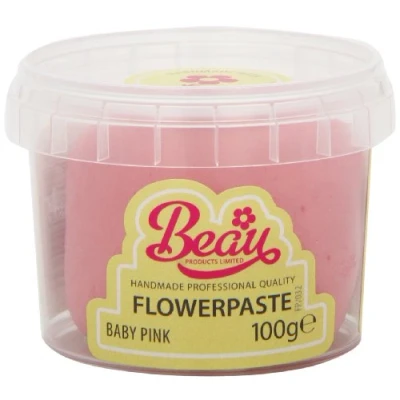 Image of Beau Products Pink Flowerpaste Icing 100 g
