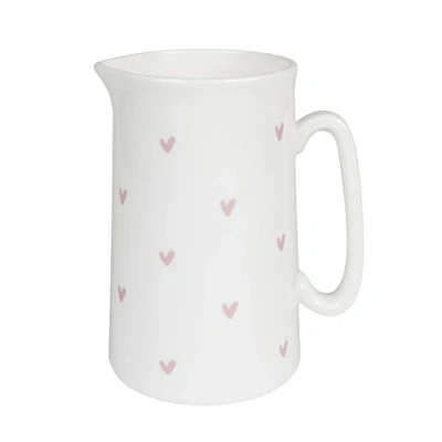 Image of Sophie Allport Hearts Jug, Fine Bone China, Gift Box, Dishwasher Safe (Medium 500ml)