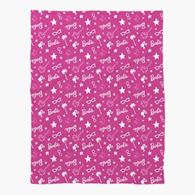 Image of Barbie Character World Official Licensed Fleece Blanket Stars Bedroom Design Warm Super Soft Feel Throw Perfect for Home, Bedroom, Sleepovers &amp; Camping