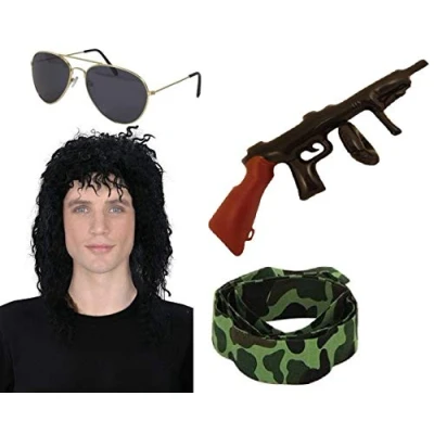 Image of Silver Fancy Dress® Men&#039;s Army Military RAMBO T.V Film Movie G.I Jane Dress Halloween Costume