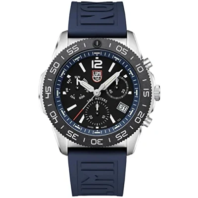 Image of Luminox Men Analogue Swiss Quartz Watch with Rubber Strap XS.3143