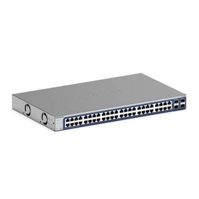 Image of NETGEAR (GS748T) 48 Port Gigabit Ethernet Manageable Web Switch, Cloud Insight Management, 2 x 1 SFP Ports and Combo Ports, Desktop or Rack