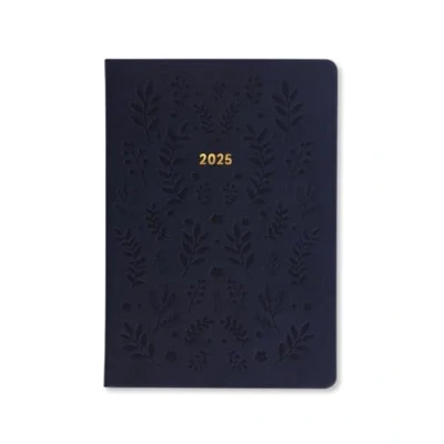 Image of Letts of London Woodland A5 week to view 2025 diary navy