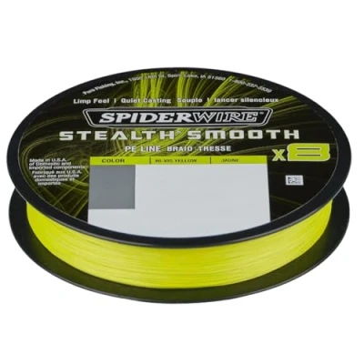 Image of Spiderwire Stealth Smooth 8 New 2020 150m Yellow Way Braided Cord with Micro Coating 0.06mm 0.39mm 5.4kg 46.3kg Abrasion Resistant (150, 0.29mm 26.4kg)