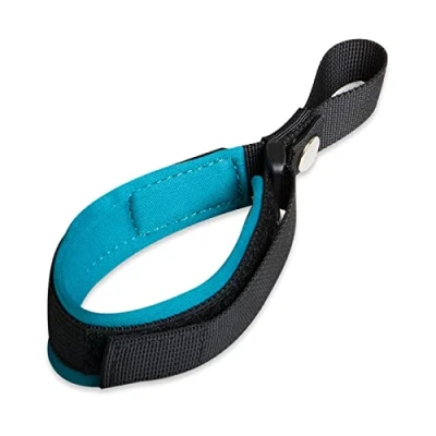 Image of Dog Wrist Safety Strap, Leash Short Rope Retractable Hands Free Strap Anti dislodging Lead for Leashes (Azurite Blue)