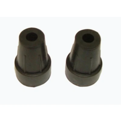 Image of Pair of 9mm rubber ferrule suitable for shooting sticks and hiking canes
