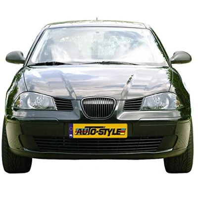 Image of AUTO STYLE Grill without Brand Emblem Compatible with Seat Ibiza / Cordoba 6L 2002 2008 (with Black Edge)