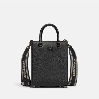 Image of Coach TOTE Crossgrain Across body bag, Size: One Size, Black