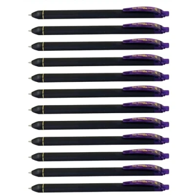 Image of Pentel EnerGel Noir 0.7mm Violet Pack of 12