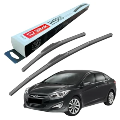Image of Silbak Windscreen Wipers, fits for HYUNDAI I40 (04/2011 12/2019) Front Wiper Blades, 650mm/400mm
