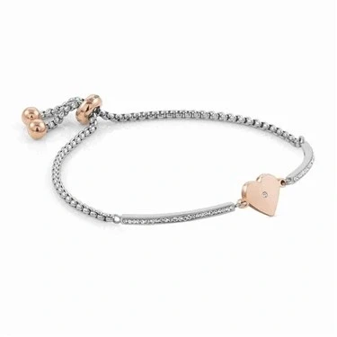 Image of Nomination Silver + Rose Gold Milleluci Heart Bracelet