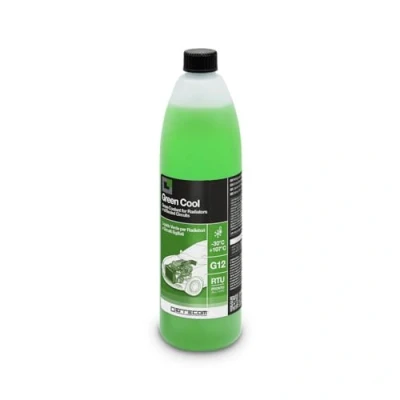 Image of ERRECOM Green Cool, Coolant and Antifreeze 30C/+107C, Formulation with organic based OAT inhibitor package, G12, Ready to Use, 1 Litre