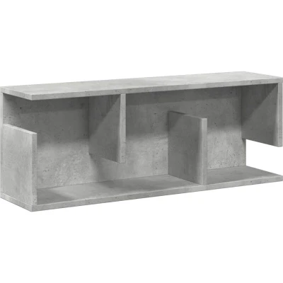 Image of vidaXL Wall Cabinet 80x20x30 cm Concrete Grey Engineered Wood
