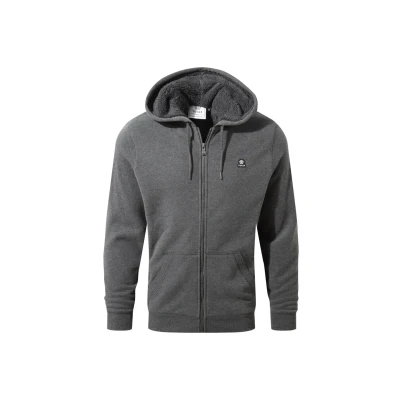 Image of TOG24 Timble Mens Hoody Dark Grey Marl Cotton Size 6XL