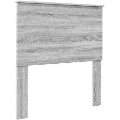 Image of vidaXL Headboard with Grey Sonoma 80 cm Engineered Wood