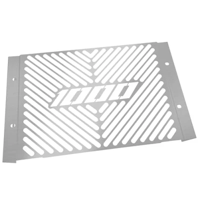 Image of Compatible with: Yamaha FZS 1000 Fazer 2001 05 Radiator Cover Water Cooler Grille Guard Logo Silver