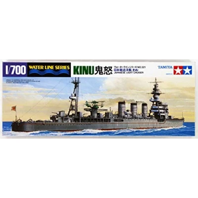 Image of TAMIYA 31321 1:700 JPN Lt. Kreuzer Kinu WL Model Building, Plastic Kit, Crafts, Hobby, Gluing, Multi Colour, Ship