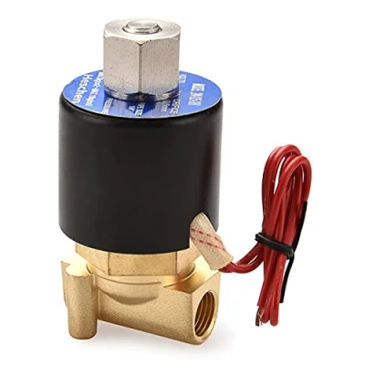 Image of Heschen Brass Electric Solenoid Valve 2WK025 08 1/4 Inch AC 220V Direct Action Water Normally Open