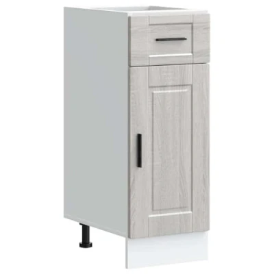 Image of vidaXL Kitchen Base Cabinet Grey Sonoma, Engineered Wood, 50x46x81.5 cm Storage for Essentials