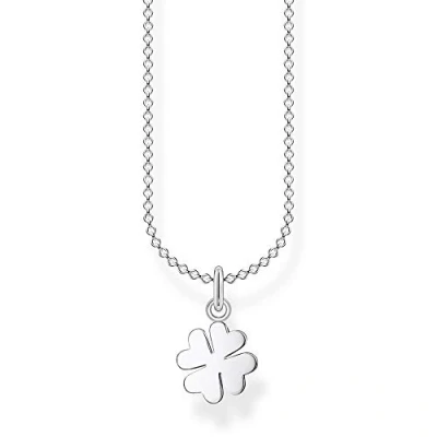 Image of Thomas Sabo Women&#039;s 925 Sterling silver Clover Necklace 38 cm
