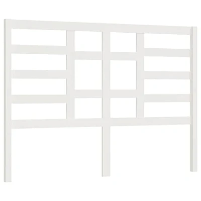 Image of vidaXL Bed Headboard White 146x4x104 cm Solid Wood Pine