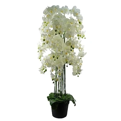 Image of Realistic Artificial Orchid Plants Fully Potted