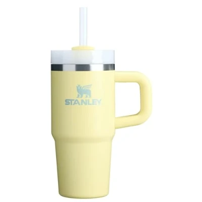Image of Stanley Quencher H2.0 Tumbler with Handle and Straw 14 oz Flowstate 3 Position Lid Cup Holder Compatible for Travel Insulated Stainless Steel BPA Free Pomelo