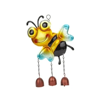 Image of PMS Cute Metal Bumble Bee Garden Wind Chime