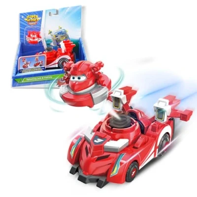 Image of AlphaToys EU770310 Spinning Jet &amp; Vehicle jett Action Figure, Getaway Solids