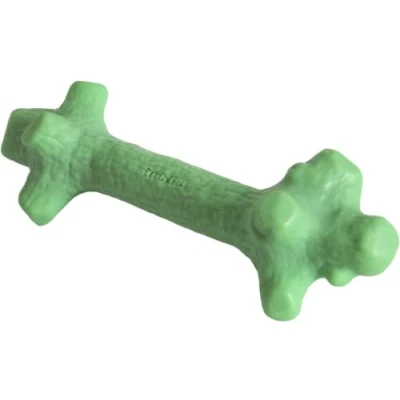 Image of Pet Qwerks Nylon Stick BarkBone Durable Dog Toys for Aggressive Chewers Mint Flavor 9&quot;